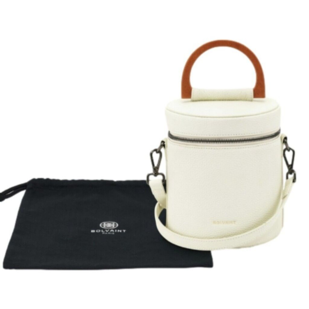 Bolvaint Bucket Bag Tote White Beige Vintage 70s Style Shoulder Strap Purse